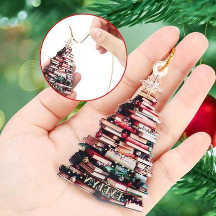 Christmas Book Tree Ornament,Book Tree Ornament,Book Christmas Tree Ornaments,Christmas Tree Book Ornament,Book Ornaments for Christmas Tree(2pcs)