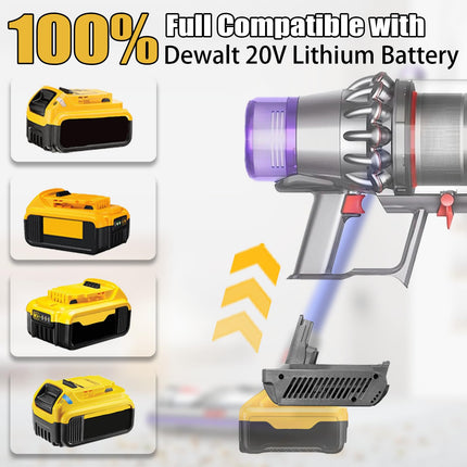 Uniqus For Dewalt To V11 Battery Adapter For Dewalt 20V Liion Battery Converted To Dyson V11 Sv15 Battery 25.2V, Work With V11 Absolute Extra, Torque Drive, Fluffy Extra Cordless Vacuum Cleaner