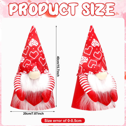 Valentine's Day Gnome Tree Topper with Top Hat Tree Topper Gnome Tomte Tree Ornament Treetop Christmas Tree for Valentine's Day Wedding Holiday Party Supplies Home Decorative Party