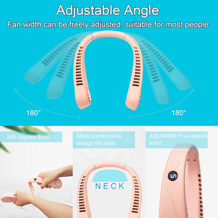 Handheld Mini Fan And Portable Neck Fan, Portable Usb Rechargeable Small Pocket Fan, Wearable Personal Fan,Battery Operated Fan