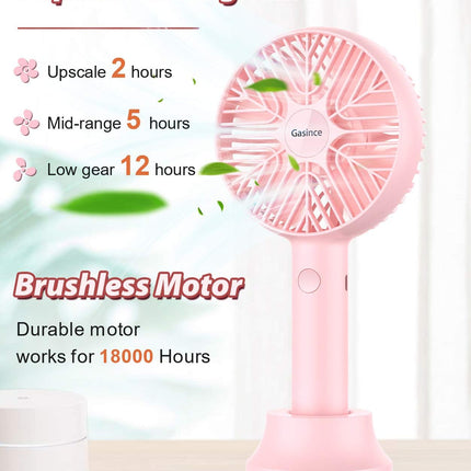 Handheld Fan Mini Fan,Small Personal Portable Fan, Usb Desk Fan,Rechargeable Eyelash Fan For Makeup,813Hours Operated Small Makeu