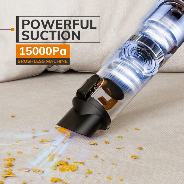 Handheld Vacuum, Cordless Mini Portable 13K Pa High Power, Hepa Filter, Handheld Vacuum Cleaner For Home & Car Grey