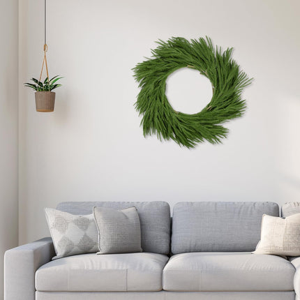 Realistic Norfolk Pine Garland Christmas Garlands, SAREAL 9ft Artificial Faux Greenery Garland for Christmas Festive Holiday Decor
