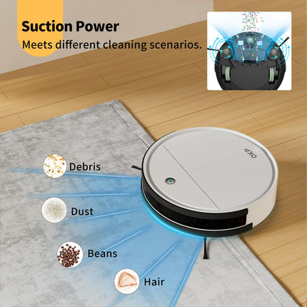 Robot Vacuum And Mop Combo, Wifi Connectivity, Personalized Cleaning Recommendations, Compatible With Alexaapp, Ideal For Pet Hair, Carpets, And Hard Floors, Selfcharging, K5B