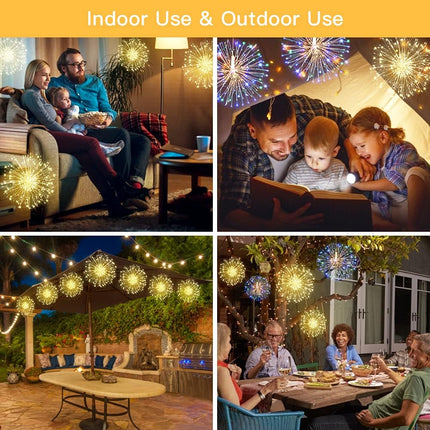 Fairy String Lights Christmas Lights,120 LED 8 Modes Battery Operated Hanging Fairy Lights with Remote,Waterproof Copper Wire Star Lights for Wedding Party Garden Christmas Decoration (Warmlight)