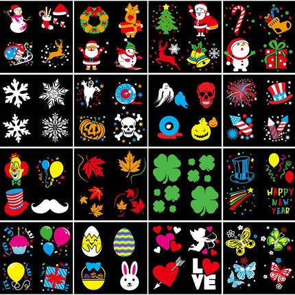 Christmas Holiday Projector Lights Outdoor,FLEVO Halloween Projector Lights,16 HD Slides LED Decorative Lights with Remote Control,IP65 Waterproof for Halloween Xmas Party Garden Landscape Decoration
