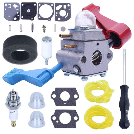 Adefol C1U-W12A Carburetor for Poulan FL1500 FL1500LE 952711486 Craftsman with Adjusting Tool Air Fuel Filter Line Tune Up Kit Gas Leaf Blower 530071629 C1U-W12B