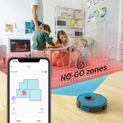Okp Lidar Robot Vacuum Cleaner 3800Pa Suction Power, Lidar Navigation, Nogo Zone, Smart Mapping Home Robotic Vacuum, Selfcharging, Wifiappalexa Control, For Pet Hair, Carpet, Hard Floor, Tile