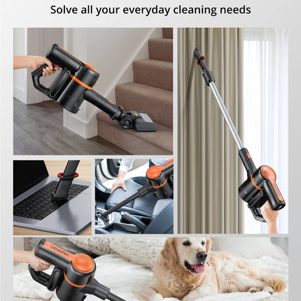 Aspiron Cordless Vacuum Cleaner, 25Kpa 250W Brushless Motor Cordless Stick Vacuum 6 In 1 With 50Mins Long Runtime,Led Light, Pet Hair Vacuum Cordless For Carpet Hard Floor Car
