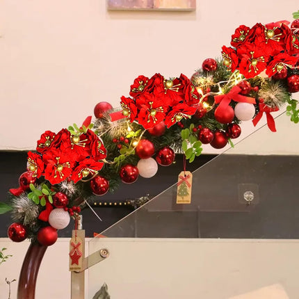 60PCS Christmas Artificial Flowers Heads,Silk Poinsettia Flowers Heads with Stems,Garland Wreath Ornaments Craft,Mini Christmas Flowers(Red), 210908XU01-1#TLR87