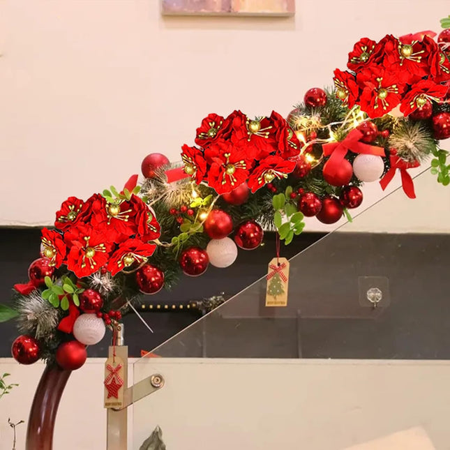 60PCS Christmas Artificial Flowers Heads,Silk Poinsettia Flowers Heads with Stems,Garland Wreath Ornaments Craft,Mini Christmas Flowers(Red), 210908XU01-1#TLR87
