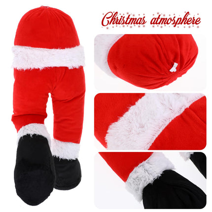 FOMIYES Hanging Santa Legs, Christmas Fake Leg Ornament, Christmas Elf Legs for Home Christmas Tree Fireplace Wreaths Decor (Red)