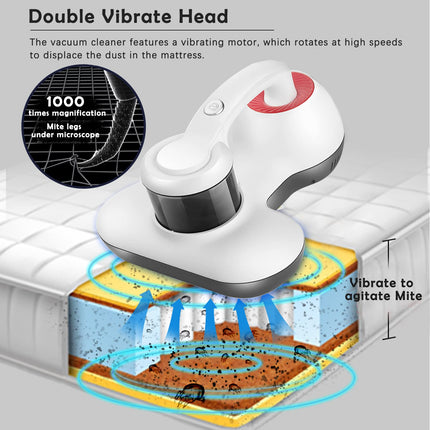 Mattress Vacuum Cleaner, Uv Bed Cleaner 12Kpa Handheld d Effectively Clean Up Bed, Pillows, Cloth Sofas, Carpets And Ther Fabric Surfaces
