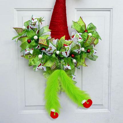 2 Pcs Christmas Tree Picks 27 Inch,Green Furry Legs for Christmas Tree Topper Wreath Vase Filler,Christmas Tree Decorations