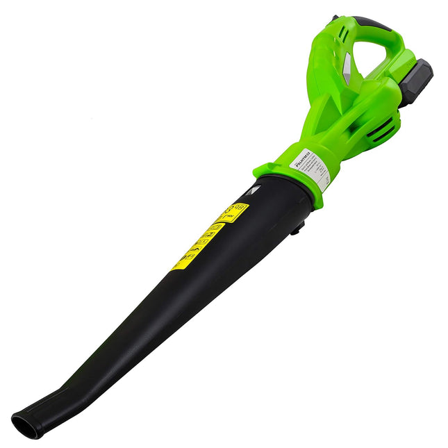 Updated SereneLife Electric Leaf Blower, Cordless, Lightweight - Only 5 lbs, Perfect for Leaves & Debris, Rechargeable Battery & Charger Included, Average Charge Time 4 Hrs, 18V, 55 Mph