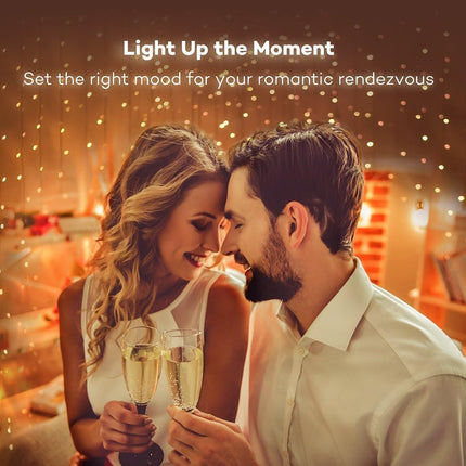 Decute 164FT 500LED Christmas Fairy String Lights Dimmable with Remote Control Copper Wire Starry Lights with UL Cerficated Decorative for Party Wedding Bedroom Christmas Tree Warm White