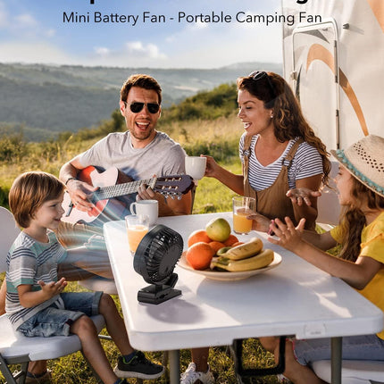 Portable Clip On Fan, Cordless Small Fan, Rechargeable Personal Fan, 10000Mah Battery Operated Desk Fan, Small Table Fan