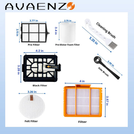 Parts For Shark Ai Av2501S Av2501Ae Rv2502Ae Rv2520Aous Av2510Aous Av2511Ae Rv2610Wa Av2610Wa Accessories Kit With Main Brush,Filters,Foam Filters,Primary Filter,Side Brushes