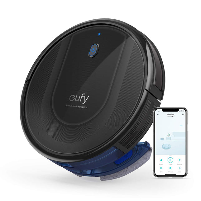 Eufy By Anker, Robovac G10 Hybrid, Smart Dynamic Navigation, 2In1 Sweep And Mop, Wifi, Superslim, 2000Pa Strong Suction, Quiet, Selfcharging, For Hard Floors Onlyreed