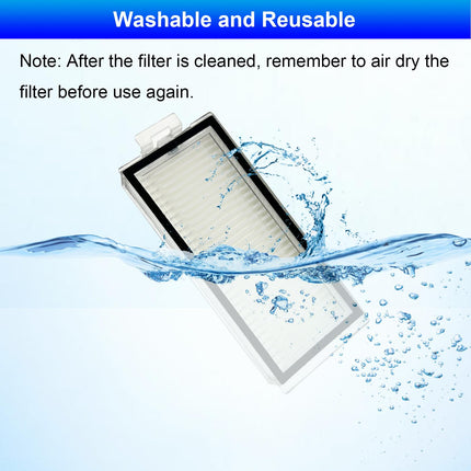 6 Pack Filters Compatible With Roborock Q7 Max+,Q7,Q7+,Q7 Max,Q5 Pro+,Q5 Pro,Q8 Max,Q8 Max+ Robot Vacuum And Mop
