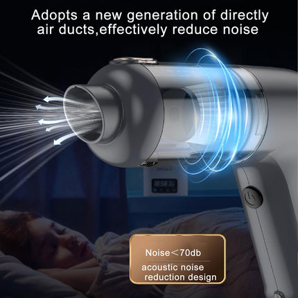 Mini Car Vacuum Cleaner,3 In 1 Cordless Handheld Vacuum,120W Low Noise With One Touch Opening And Closing Function Rechargeable Air Blower & Hand Pump Small For Car,Office&Home,Keyboard Cleaning