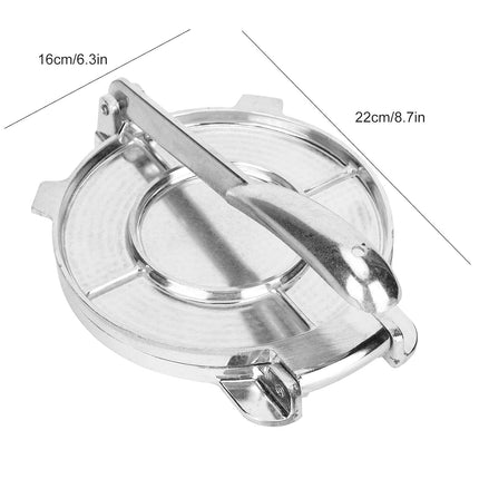 Mexican Tortilla Press 16cm Alloy Manual Corn Dough Pattie Forming Pate Roller Pancake Maker