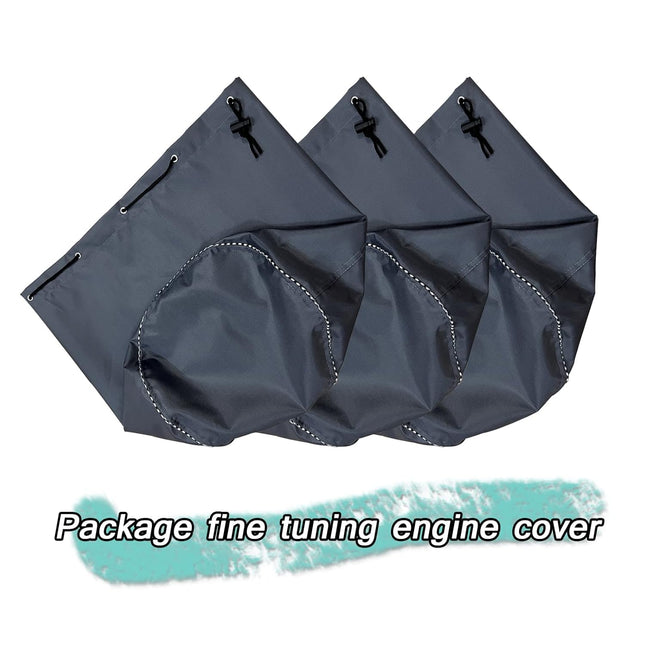 Waterproof Trimmer Cover and Engine Waterproof Cover are Suitable for Trimming Machine, Lawn Mower, Electric Saw, Hedge and Rod Saw. 600D Heavy Oxford Cloth 12D x 15.6h inch（3pack） (grey-600D（3pack）)