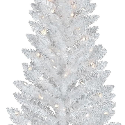 Kadunmina 3FT Pre-lit Artificial Christmas Tree, White Christmas Tree with Stand Small Christmas Tree with Lights Xmas Tree with 88 Branch Tips for Indoor and Outdoor