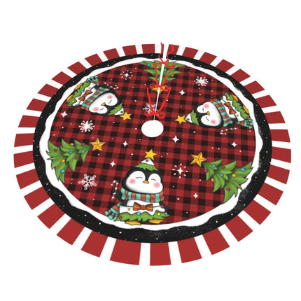 Christmas Penguin Christmas Tree Skirt Holiday Party Supplies Decorations Halloween Xmas Tree Mat Farmhouse Decorations 36"