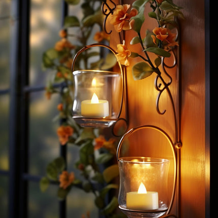 Homemory 12pcs Remote Candles, Timer Candles, 400+Hours Flickering Flameless Battery Operated LED Tea Lights Candles Votive Candles with Remote, for Tabletop Lighting, Table Centerpieces Decor