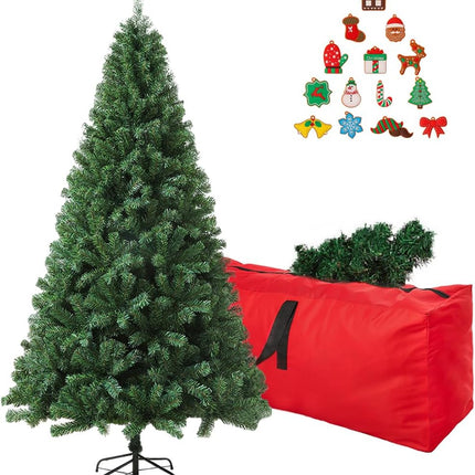 ULICO 4ft Artificial Christmas Tree,Premium Spruce Xmas Tree with 450 Branch Tips, Fake Christmas Tree with Foldable Metal Base Stand,Home, Office,Party Decoration-Green