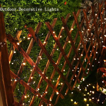 Solar String Lights, 72Ft 200 LED, Waterproof Outdoor, 8 Modes, String Lights for Garden, Yard, Wedding, Party (Warm White)