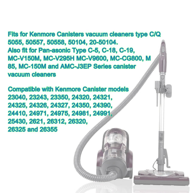 8 Pack Vacuum Bags Compatible With Kenmore Canister Type Cq. 5055, 50104, 50557 And 50558 Panasonic Type C5 Vacuums