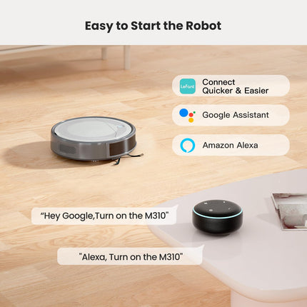 Lefant M310 Robot Vacuum With Precisense Avoiding, 4500Pa Strong Suction Robot Vacuum Cleaner, Slim, Selfcharging, 140Mins, Appwifialexa, Robot Vacuum Ideal For Pet Hair