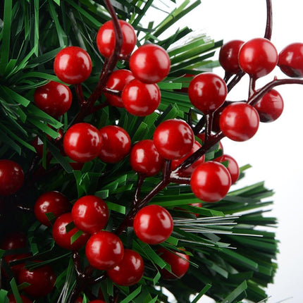30 Pcs Red Holly Berries for Christmas Tree Red Berries Picks Christmas Holly Berry Branch for Christmas Tree Decoration DIY Crafts Wreath Home Decor