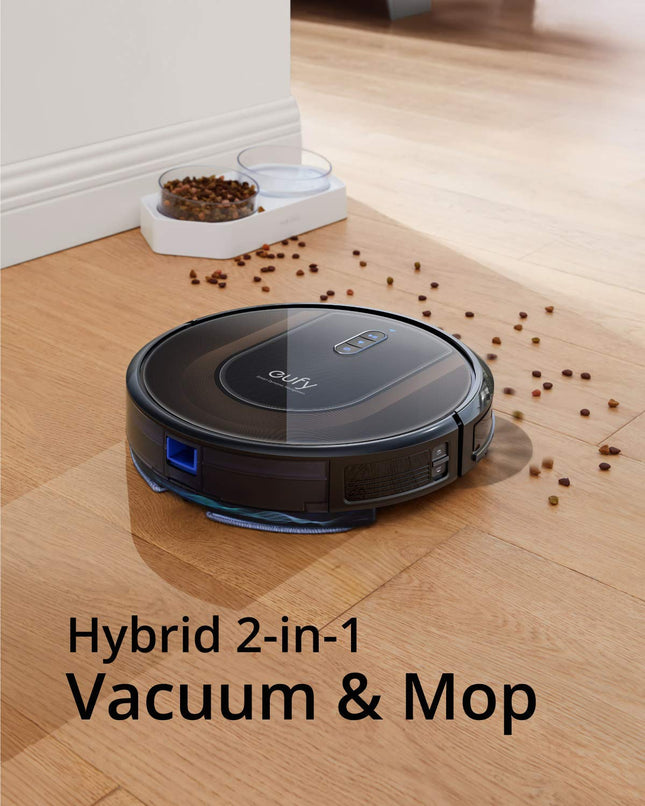 Eufy By Anker, Robovac G30 Hybrid, Dynamic Navigation 2.0, 2In1 Sweep And Mop, 2000Pa Powerful Suction,Robot Vacuum,Wifi, Boundary Stripsreed
