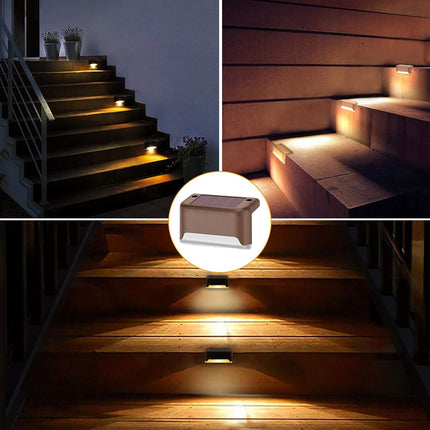 Solar Deck Lights Outdoor, 16 Pack Solar Step Lights Led Waterproof Patio Decor Solar Lights For Outside Railing, Stairs, Fence