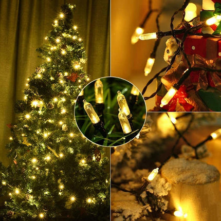 18ft Battery Operated String Lights,Outdoor String Lights Christmas Lights 50 Led String Lights with Remote Timer Waterproof for Indoor Outdoor Garden Party Christmas Decoration, Warm White
