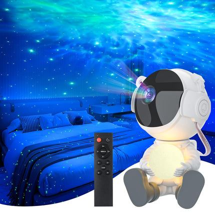 Astronaut Galaxy Projector with Moon Lamp, Night Light Starry Star Projector with Moon Lamp, Ceiling Nebula Space Projector for Bedroom Decor with 8 Mode/Speed/Dimmable/Timmer, s for Christmas