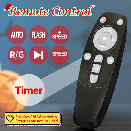 Christmas Projector Lights Outdoor, Waterproof with Remote,16 Patterns Christmas Lights Projector, Timer, Red and Green Xmas Landscape Spotlight Suitable for Garden Christmas Decor Indoor Home Party