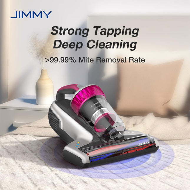 Jimmy Wb73 Mattress Vacuum Cleaner, Pet Hair Vacuum, Bed Vacuum With Uv & Ultrasonic, Strong Suction, Dust Recognition And Antiallergen Wb73, Corded