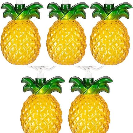 Abeja Pineapple String Lights, 8.5Ft Pineapple Fairy Lights with 10 Pineapple Lights Decorations, Pineapple Tropical Theme Lights, Summer Patio String Lights for Home Hawaiian Party Camping Bars Decor
