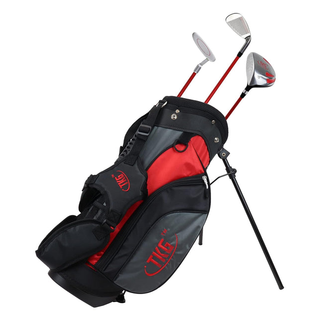 TKG Sports Youth Golf Clubs Set, Kids Golf Set Includes Kids Golf Clubs, Golf Stand Bag, Golf Bag Rain Cover, Glove, Towel, Tees, and Golf Balls, Junior Golf Clubs for Boys and Girls