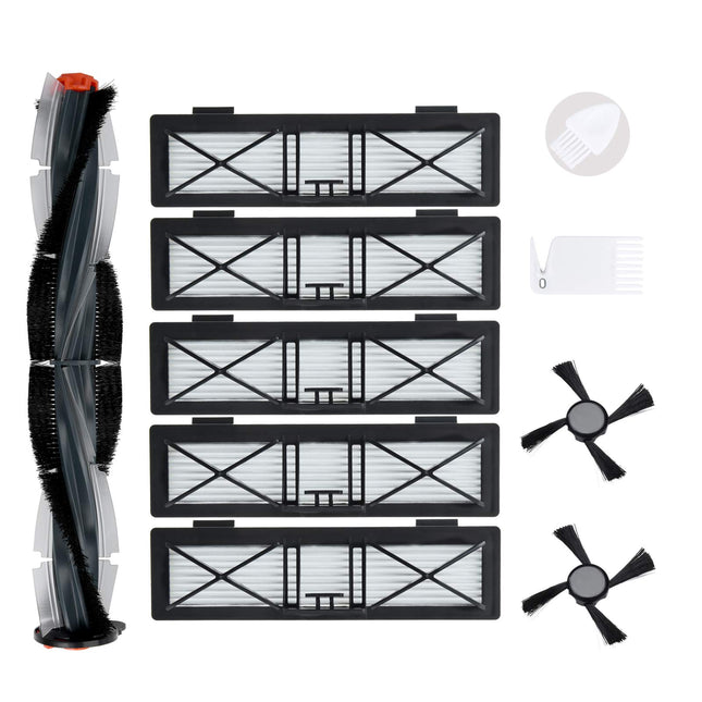 Loveco Accessories Kit Compatible For Neato D Series D75 D80 D85 Connected D3 D4 D5 D6 D7 Robotic,1 Combo Brush,5 Filter,2 Side Brush,1 Brush Cleaning Tool,1 Filter Cleaning Brush