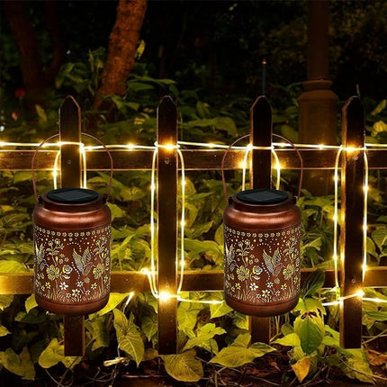Hummingbird Solar Lanterns Outdoor Waterproof Garden Decor s for Women Mom Grandma Hanging Solar Lights Metal Solar Decoration Outside for Yard, Patio, Backyard, Porch