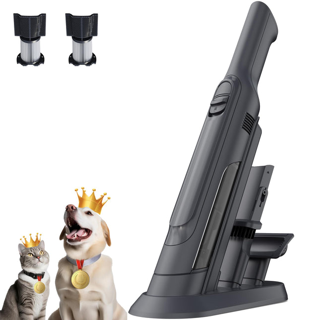 Handheld Vacuum Cordless, Super Lightweight 1.4Lb With Powerful Suction, Charging Dock, Single Touch Empty And Detachable Dust Cup, Portable Mini Car Vac For Home Pet Car