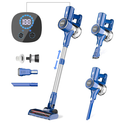 Cordless Vacuums,28Kpa Stick Vacuum Cleaner With Led Display, Cordless Vacuum Cleaner For Home,45 Mins Runtime,Antitangle Handheld Vacuum Cleaner For Hardwood Floor Carpet Pet Hair