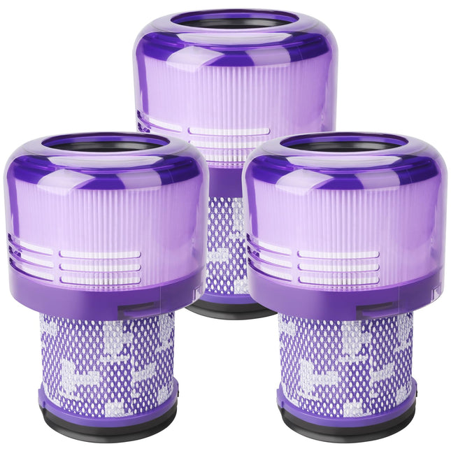 Uniqus V11 Filter Fit For Dyson V11, 3 Pack Animal Filters For V11 Torque Drive V11 Animal V11 Extra V15 Detect Cordless Vacuum Cleaner Filter, V15S Detect Submarine, Replace Part 97001302