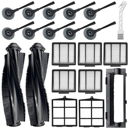 20 Pack Parts For Shark Ion Av751 R85 Rv850 S86 S87 S88 R71 R72 R75 Rv761 Rv771 Rv871 Av752 Av753 Robot, 2Main Brush&5Filters&10Side Brushes&2Prefilter&1Brush Protect Guard