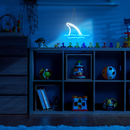 Shark LED Neon Signs Wall Decorative Shark Neon Lights Acrylic USB Powered Shark Neon Light for Christmas Bedroom Decor Room Shop Hotel Bar Party Supplies s